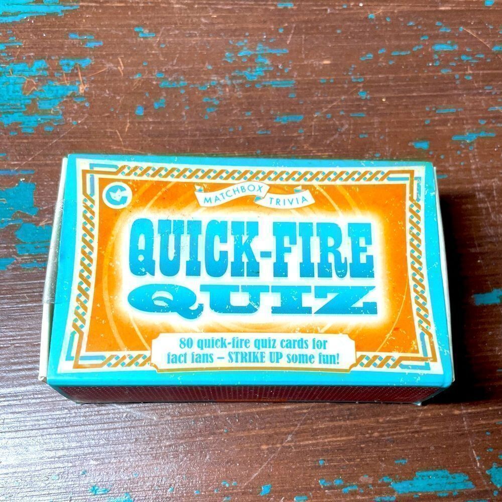 🔥❤️🔥NEW MatchBox Trivia Quick-Fire Quiz Game  Ages 16+  New Great for Travel N